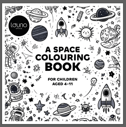 colouring book louno space